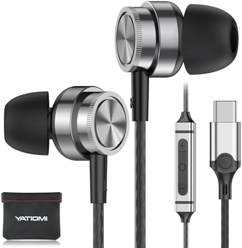 Elevate Your Listening Journey with Premium USB C Noise-Canceling Earbuds – Advanced Magnetic In-Ear Design for Samsung, i Phone 16/15 Pro Max, and Pixel Devices | Integrated Microphone & Effortless Volume Control for Unmatched Sound Clarity and Comfort on the Go