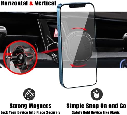 Toyota Corolla 2020-2024 Car Phone Holder – Magnetic Air Vent Mount for Secure Smartphone Navigation – Effortless Installation, No Residue, Enhanced Driving Safety – Universal Compatibility for All Smartphones – Ideal Dashboard Accessory