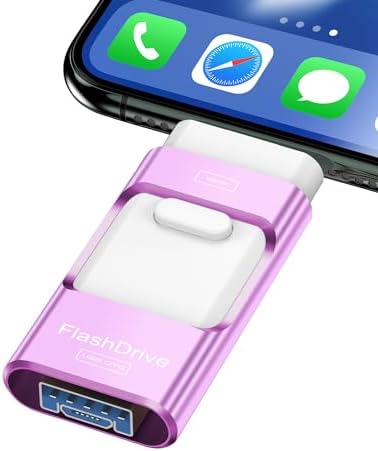 256 GB i Phone Photo Stick – High-Speed USB Flash Drive for Effortless Data Transfer & External Storage for i Phone/i Pad/PC (Sleek Blue Design) – Expand Your Memory with Style and Reliability