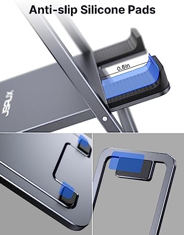 JSAUX Universal Tablet Stand – Versatile Adjustable Holder for i Pad, Samsung Galaxy, Kindle & More – Portable & Foldable Design for Enhanced Comfort and Stability – Ideal for Work, Gaming, and Streaming – Elevate Your Mobile Experience with Ergonomic Convenience