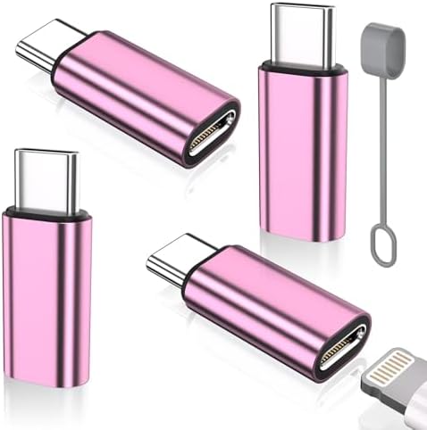 Premium 4-Pack Lightning to USB C Adapters for i Phone 15/16 and Galaxy S24 – Fast Charging & Data Sync Solutions for Seamless Connectivity, Compact Design, and Enhanced Durability – Essential Accessory for Modern Devices