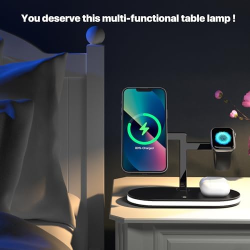 Experience the Future of Charging with the UD 3-in-1 Mag-Safe Fast Charging Station for Apple Devices – Ultimate Power Hub for i Phone 15/14/13/12, Apple Watch Series 1-9/Ultra, and Air Pods Pro – Sleek Design, Rapid Charging, and Enhanced Device Compatibility for a Clutter-Free Experience.