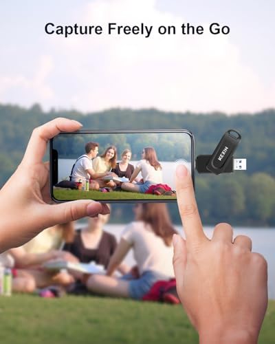 KEXIN 256 GB Dual USB C Flash Drive – Versatile High-Speed 100 MB/s Memory Stick for i Phone 15/16, Tablets & Game Consoles – Swivel Design for Maximum Portability and Compatibility