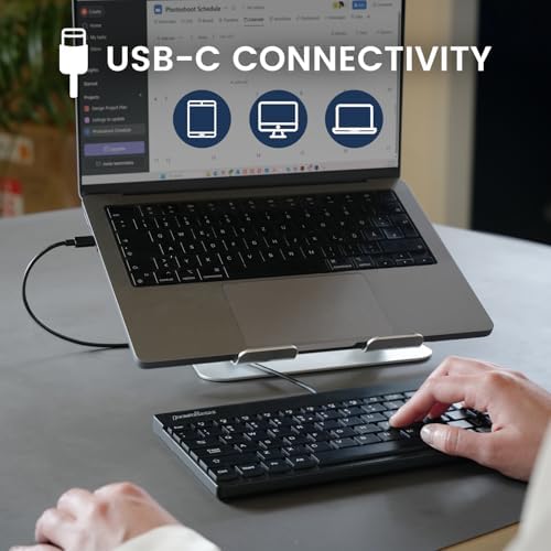 Elevate Your Typing Experience with the Perixx PERIBOARD-326 Wired Mini Backlit USB Keyboard – Compact Design, Low Profile Keys, and Adjustable Lighting for Optimal Comfort and Productivity at Home or On-the-Go