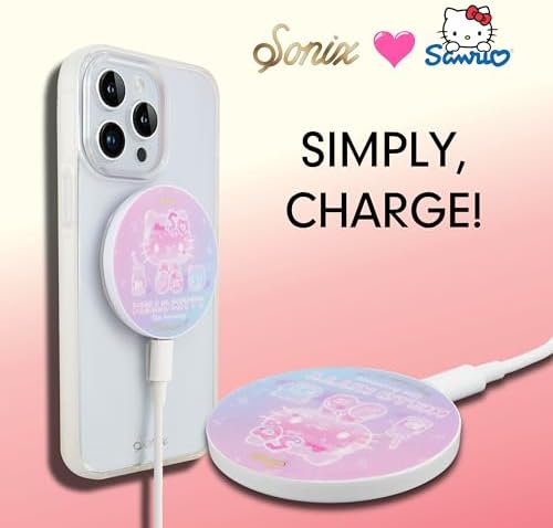 Sonix x Sanrio Hello Kitty & Care Bears Magnetic Mag Safe Charger for i Phone 12-16 Series | 6.5 ft USB-C Fast Wireless Charging Cable | Stylish, Playful, and Efficient Power Solution for Your Device