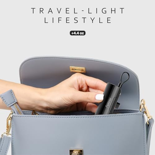 Miady 2-Pack 5000 m Ah Portable Power Bank for i Phone: Fast Charging, Compact Battery Pack Compatible with i Phone 14/13/12/11 and More – Dual Design for Ultimate Convenience and Dependability in Black & White