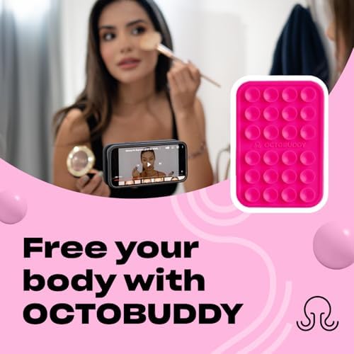 Ultimate Stability Turquoise Silicone Suction Phone Holder – Hands-Free Mount for i Phone & Android – Compact 2.6″ x 3.9″ Design – Elevate Your Selfies and Videos with Superior Grip and Versatile Functionality – Essential Content Creation Accessory for Effortless Capturing and Live Streaming