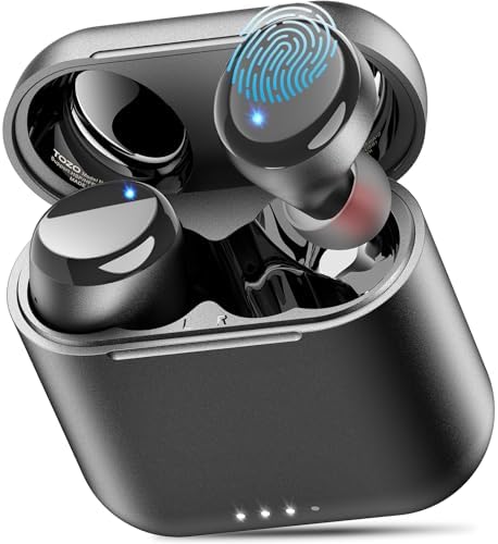 TOZO T6 Bluetooth 5.3 Wireless Earbuds – Immersive Stereo Sound, 50-Hour Playtime, IPX8 Waterproof Design, Customizable EQ via App, Ergonomic Fit – Ideal for Active Lifestyles and Seamless Connectivity