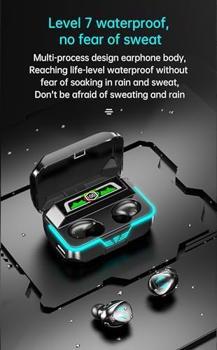 Premium Bluetooth 5.3 True Wireless Earbuds – Model 29 with IP7 Waterproof Rating for Ultimate Performance in Sports and Everyday Use – Ergonomic Touch Control Design with LED Battery Indicator for Enhanced Comfort and Seamless Communication – Perfect for Audiophiles and Active Lifestyles