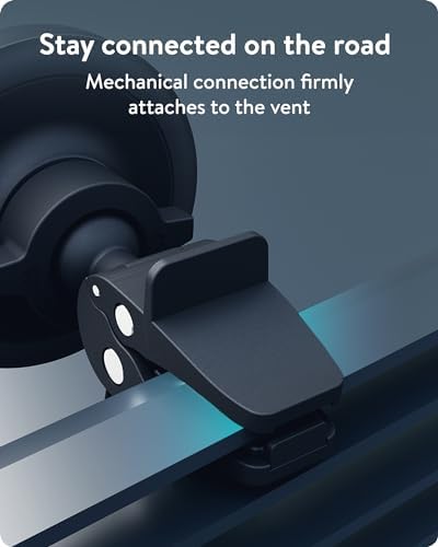 Mous Mag Safe Car Mount Phone Stand – Secure Suction Mount for i Phone 16/15/14/13/12 Series | Effortless 360° Rotation & Magnetic Alignment for Ultimate Convenience | Ideal for Hands-Free Navigation and Streaming