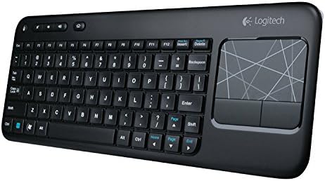 Logitech K400 Wireless Touch Keyboard with Integrated Multi-Touch Pad – Effortless Control for Smart TVs and Laptops, Ideal for Home and Office Use
