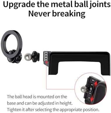 Premium 360° Rotation Car Phone Holder for 2023-2025 Mercedes Benz GLC & 2022-2025 C-Class – Mag Safe Compatible Mount for 12.3-Inch Digital Instrument Cluster – Secure Clip Design for Enhanced Stability & Hands-Free Convenience – Ideal Smartphone Accessory for Navigation and Calls
