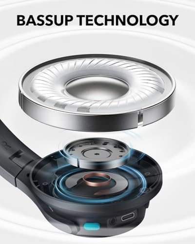 Elevate Your Listening Experience with Anker Soundcore Q11 Wireless Over-Ear Headphones – Unmatched 60-Hour Battery Life, Powerful Deep Bass for Immersive Sound, Hi-Res Audio Certification for Crystal Clear Clarity, Effortless Detachable Ear Cushions for Easy Maintenance, and Innovative Multipoint Connectivity for Dual Device Pairing Flexibility