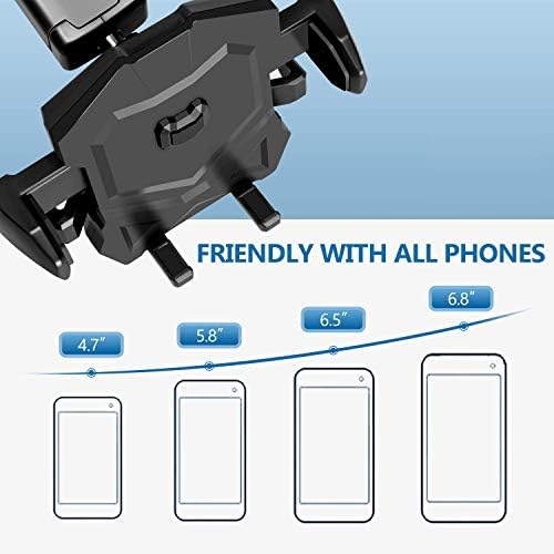 Universal Long Neck Car Phone Holder – Adjustable Mount for i Phone and Samsung with 360-Degree Rotation – Optimal Viewing and Enhanced Safety for Driving – Compatible with XS, XR, S10, LG and More – Easy Installation and Durable Design for Hands-Free Navigation