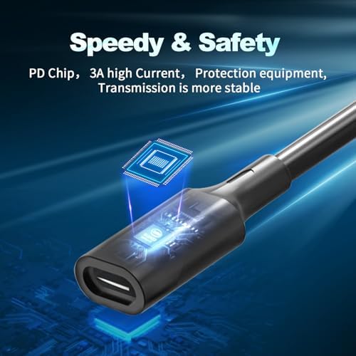 USB-C to 5.5mm x 2.1mm Barrel Jack Cable for Power Tool Chargers and Printers, USB-C Female Input to DC 5.5×2.1mm Power Cable, 100cm, Black (3 Pack) – Enhanced Compatibility and Speed