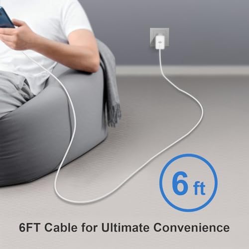 Power Up in Style: 45 W Type C Charger 2-Pack with 10 FT Cables – Fast Charging for i Phone 15/16, i Pad Pro, Galaxy S21-S25 – Sleek Pink Design for Enhanced Compatibility and Portability – Ideal Android Charger for Busy Lifestyles