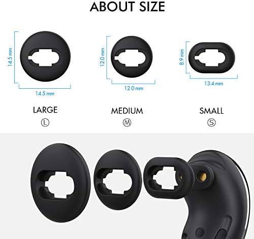 Premium Memory Foam Earbud Tips for Samsung Galaxy Buds3 Pro (2024) – 3 Size Set S/M/L for Noise Isolation and Enhanced Comfort – Ideal Replacement for Superior Sound Experience and Perfect Fit with Charging Case