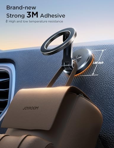 JOYROOM i Phone 16/16 Pro Max Mag Safe Car Mount – All Metal Magnetic Holder with 360° Adjustment & N55 Strong Magnets for Secure, Hands-Free Navigation – Compatible with i Phone 12/13/14/15 & Mag Safe Cases in Sleek Space Gray – Ultimate Driving Convenience and Safety