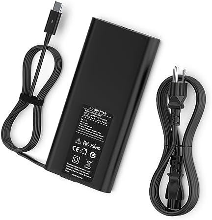 130 W USB-C Power Adapter for Dell Laptops – Fast Charging with Enhanced Compatibility for XPS, Latitude & Precision Models – Compact & Durable Design with Multiple Safety Protections – Ideal for On-the-Go Professionals and Students