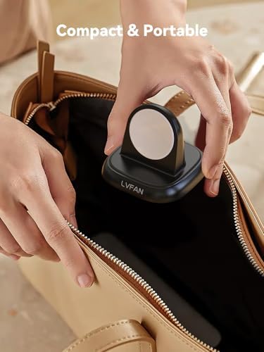 Sleek Magnetic Wireless Charger for Samsung Galaxy Watch 7, Ultra, 6, 5 & 4 – LVFAN Quick Charge Dock with Elegant Design for Home & Office – Robust Smartwatch Charging Solution for Enhanced Style and Efficiency