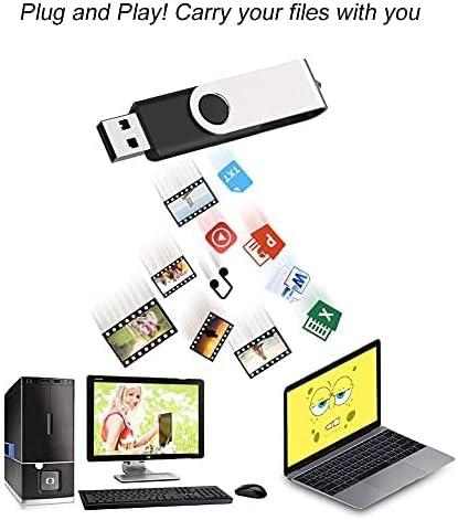 JUANWE 10-Pack 2 GB USB Flash Drives – Reliable Portable Memory with 360° Swivel Design for Effortless Data Management – Ideal for Computers, Cars & On-the-Go Storage – Durable USB 2.0 Thumb Drives for Quick File Transfers and Backup Solutions