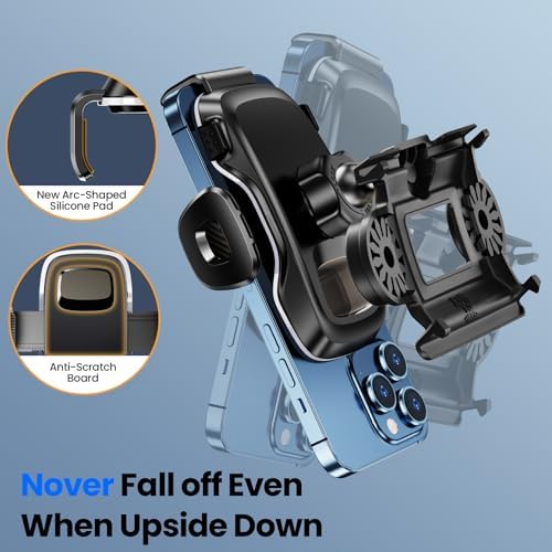 ELOHEI Custom Phone Mount for Volkswagen Golf 8 MK8 R GTI (2020-2024) – Ultimate Car Phone Holder for Enhanced Driving Experience, Quick-Release Design, 360-Degree Rotation, and Exceptional Compatibility with All Smartphone Sizes – Essential VW Golf Accessory for Navigation and Hands-Free Use