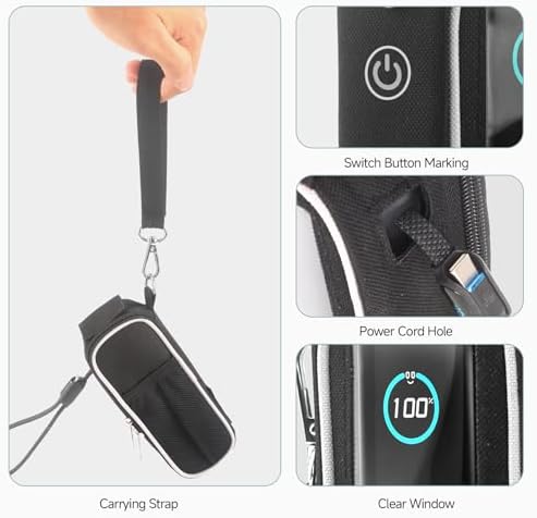 Premium Oxford Fabric Carrying Case for Anker Prime Power Bank (27,650 m Ah) – Ultimate Protection & Organization for Portable Charging Solutions, Travel-Ready Design with Extra Mesh Pocket for Cables and Accessories, Lightweight & Stylish Travel Case for Anker 250 W