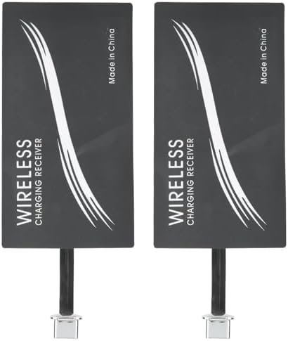 Transform Your USB Type C Device into a Qi Wireless Charging Powerhouse with Our Self-Adhesive Receiver – 2 Pack for Fast, Hassle-Free Charging on the Go!