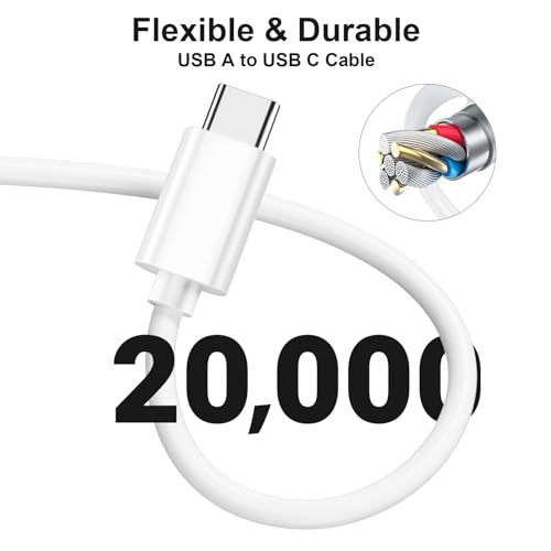 Compact 6-Inch USB A to USB C 3.1 Cable – 2-Pack for High-Speed 10 Gbps Data Transfer & Fast Charging | Perfectly Compatible with i Phone 15, Mac Book Pro, i Pad Pro, Samsung Galaxy S24, and Google Pixel | Ideal for Travel & Clutter-Free Connectivity | Durable Design for Everyday Use