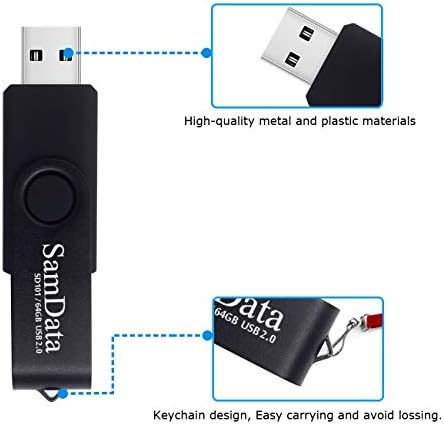 Maximize Your Storage with 128 GB USB Flash Drives 2 Pack – High-Speed Thumb Drives with LED Indicator for Effortless Data Backup and Transfer (Black) Ideal for Windows and Mac Compatibility