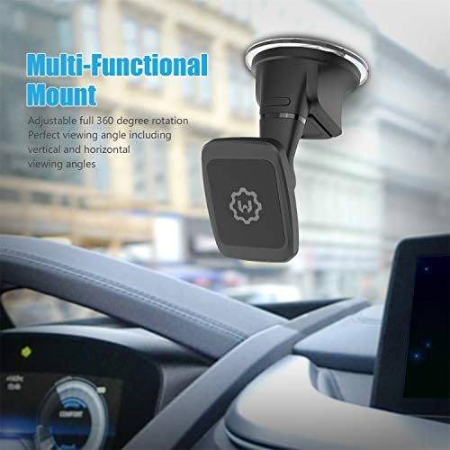 Wix Gear Universal Magnetic Dashboard Car Mount Holder – Premium Windshield & Dashboard Phone Mount with Strong Gel Adhesive for Enhanced Stability & Seamless Navigation Experience