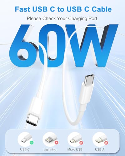 Dual 20 W USB-C Fast Charger Kit for i Pad – 2 Pack with 10 FT Charging Cables for i Pad Pro, Air, Mini – Rapid Power Adapter for Enhanced Performance and Portability