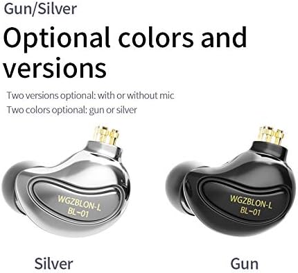 KZ ZSN Pro Hybrid In-Ear Earbud Headphones – High-Fidelity Audio with Dynamic Driver & Balanced Armature, Stylish Metal Faceplate, Detachable Cable for Custom Connectivity – Perfect for i Phone & Android Use, Ideal for Fitness & Everyday Listening (Blue, No Mic)