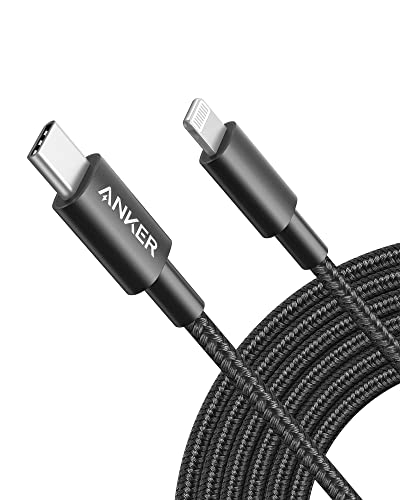 Anker Premium Nylon Braided USB C to Lightning Cable – 6 FT Durable MFi Certified Charger for i Phone 14 and More – Fast Charging & High-Speed Data Transfer Cable for Ultimate Connectivity