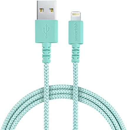 Smartish Crown Joule USB-C Charger – 6 ft Fast Charging Cable for i Phone 16 & 15 – 100 W Power Delivery – Nylon Fabric-Wrapped Cord for Android, Pixel, Galaxy, Mac Book Pro – Versatile Black Charging Solution for Instant Power-ups and Enhanced Durability