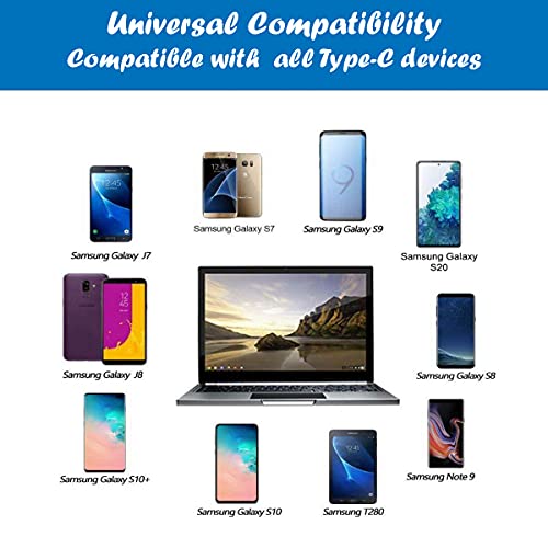 10-Pack USB Type-C Cables 3.3 ft – High-Speed Charging & Data Transfer for Android Devices – Perfectly Compatible with Galaxy S20, S21 Ultra, Note 10, Pixel & More – Durable Quick Charge Cords for Home, Office & Travel – Lightning-Fast 480 Mbps Data Rates & Long-Lasting Performance