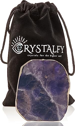 Transform Your Mobile Experience with CRYSTALFY White Clear Quartz Druzy Crystal Phone Grip – Versatile Kickstand & Unique Gemstone Top for i Phone, i Pad, Kindle & More – Handcrafted Natural Accessory with Enhanced Adhesion and Customizable Design – Perfect for Style, Functionality, and Gifting