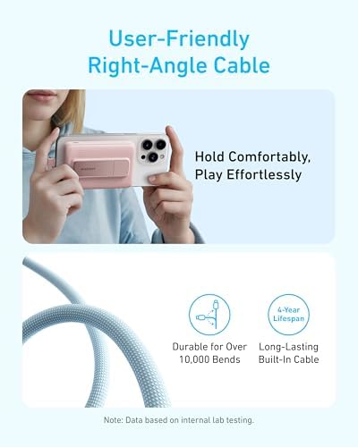 Anker Zolo Magnetic Power Bank – 10,000 m Ah Wireless Charger with 30 W Fast Charging, Built-in USB-C Cable & Adjustable Stand for i Phone 16/15 Series, Air Pods & More – Ultimate Portable Power Solution for Modern Lifestyles