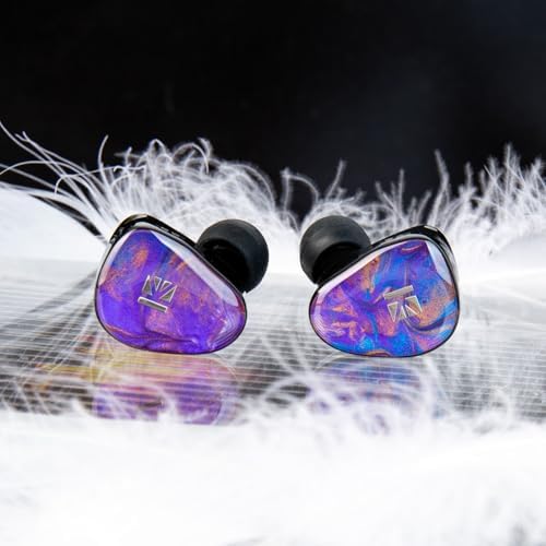 KBEAR KB02 Pro In-Ear Monitor Headphones – Premium 10 mm Beryllium-Plated Diaphragm for Superior Sound Precision and Deep Bass, Ergonomically Designed 3 D Printed Resin Housing for Extended Comfort and Durability, Customizable Detachable 2-Pin Cable for Versatile Connectivity, Perfect for Musicians, Audiophiles, and Performing Artists Seeking Unmatched Audio Fidelity and Broad Device Compatibility