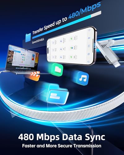 SHEZI 4-in-1 Fast Charging USB C Cable – 60 W Power Delivery with Lightning, USB C, and USB A Ports – 5 FT Durable Flat Nylon Braided Cord – Stylish Pink Design for i Phone, i Pad, and More – High-Speed 480 Mbps Data Transfer Solution for All Your Devices