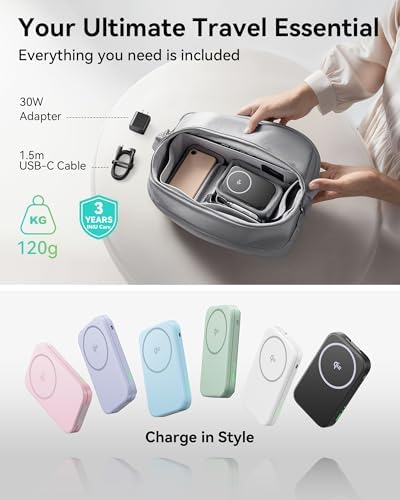 Ultimate INIU 3-in-1 Magnetic Wireless Charging Station for Apple Devices – 15 W Fast Charger for i Phone 16 Pro Max, 15, 14, 13, 12, Compatible with Apple Watch Series 10/9/8/SE/Ultra & Air Pods 4/3/2/Pro – Travel-Friendly Foldable Design for Effortless Portability and Enhanced Device Compatibility