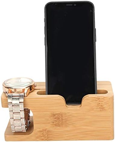 Eco-Friendly Bamboo Multi-Device Charging Station – Elegant Docking Organizer with Advanced Cable Management for Smartphones, Tablets, and Wearables – Optimize Charging Efficiency and Declutter Your Workspace with Style
