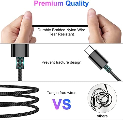 Premium USB C Noise-Canceling Earbuds for Samsung Galaxy & Pixel Devices – Stylish Purple-Blue In-Ear Headphones with Built-In Microphone for Superior Audio Clarity and Comfortable All-Day Wear