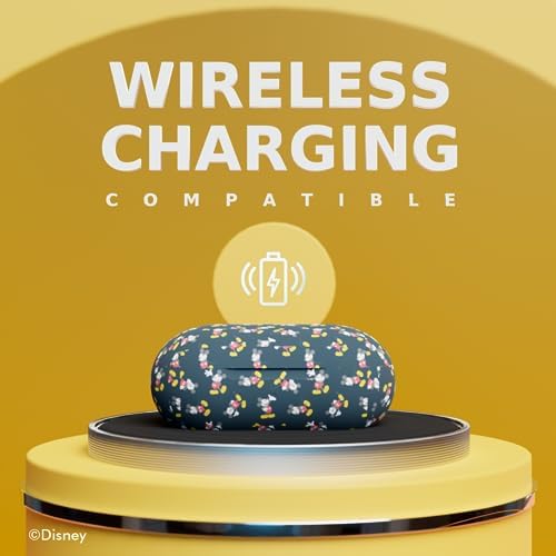 Discover the Magic of Mickey Mouse with Wireless Bluetooth Earbuds – Premium Sound Quality, Ergonomic Design, and 30 Hours Playtime – Perfect for Disney Enthusiasts and Gift Giving – Universal Compatibility for All Devices Including Smartphones and Tablets