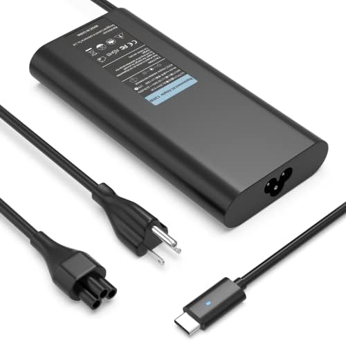 High-Efficiency 130 W USB-C Laptop Charger for Dell Precision 5490, 5480, 5470 & 5680 – Ultra-Fast Type-C Power Adapter with Enhanced Safety Features and Portable Design for Busy Professionals on the Move