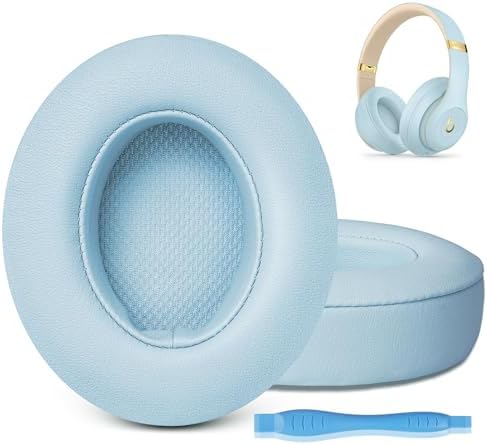 GVOEARS Premium Replacement Ear Pads for Beats Studio 2 & 3 – Ultra-Comfort Memory Foam Cushions with Strong 3 M Adhesive for Reliable Fit – Titanium Grey – Revitalize Your Audio Experience with Enhanced Noise Isolation and Seamless Compatibility
