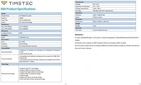 Timetec 256 GB M.2 2280 SATA III SSD – Lightning-Fast 550 MB/s Read Speeds with 3 D NAND Tech – Elevate Your Desktop & Laptop Performance – Ideal Upgrade for Gamers & Creators – Unmatched Reliability & Speed!