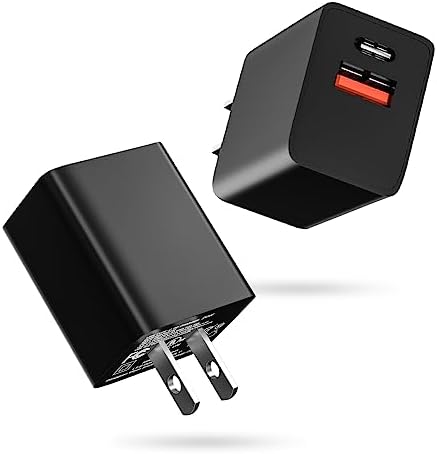 Dual-Port 20 W USB-C Wall Charger – 2 Pack Fast Charging Adapter for i Phone 15/14 & Apple Watch Series 8/7/SE – Compact Travel Power Plug with Smart Charging Technology for Enhanced Device Compatibility and Speed