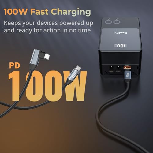 Experience Unmatched Speed and Convenience with SMALLRIG 90-Degree USB C to USB C Coiled Data Cable – 20 Gbps Data Transfer & PD 100 W Fast Charging, Perfect for i Phones, Laptops, and Cameras – Tidy Workspace Solution for High-Performance Connectivity