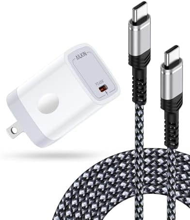 Ultimate 45 W USB-C Wall Charger with 6 FT Braided Cable: Fast Charging for Steam Deck, Nintendo Switch, i Phone 16 & More – Compact, Durable, and Versatile Power Solution for Gamers and On-the-Go Users
